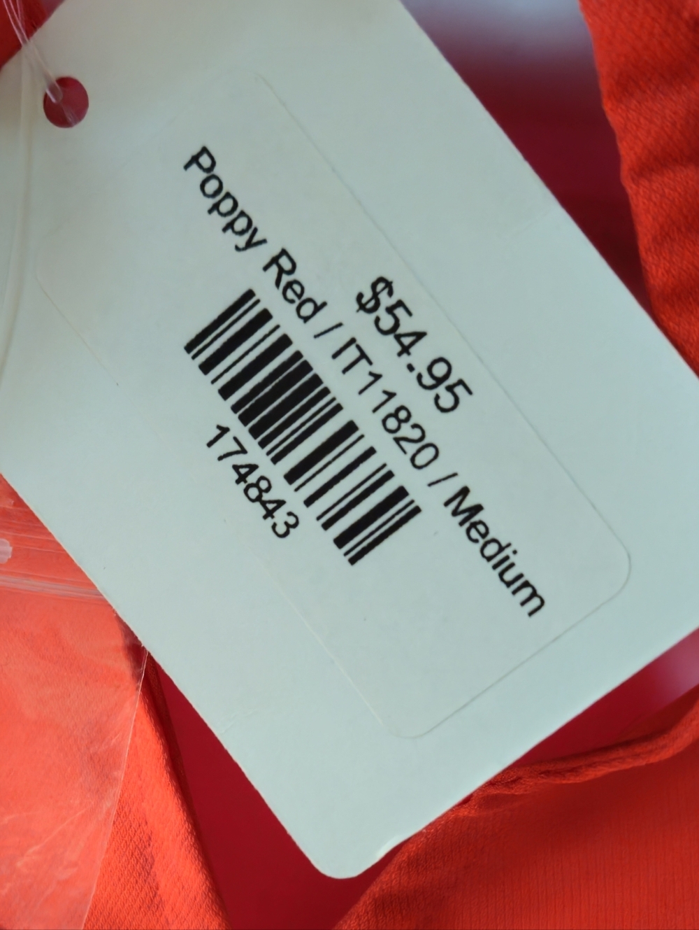NWT Flying Tomato Red Long Sleeve Blouse • High Neck - Picture 3 of 7